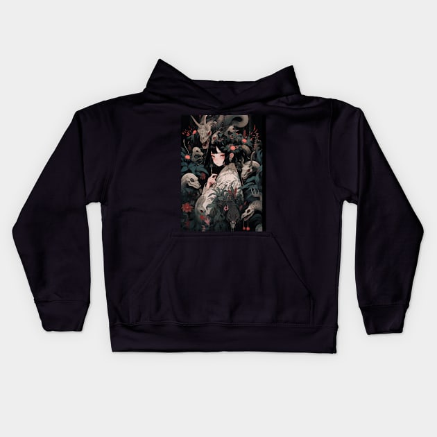 Creepy Creatures II Kids Hoodie by ElectricDream